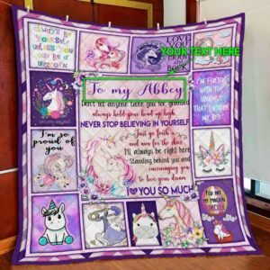 Personalized My Magical Unicorn Quilt Blanket  Size Single, Twin, Full, Queen, King, Super King