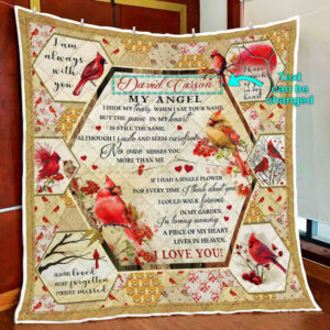 Personalized A Piece Of My Heart Lives In Heaven Quilt Blanket  Size Single, Twin, Full, Queen, King, Super King