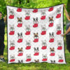 Cake Pattern Background Premium Quilt Quilt Blanket Size Single, Twin, Full, Queen, King, Super King