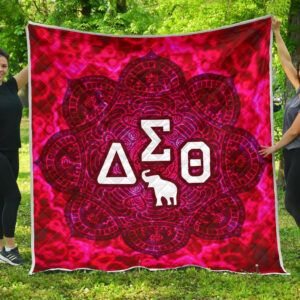 Delta Sigma Theta Quilt Quilt Blanket Size Single, Twin, Full, Queen, King, Super King
