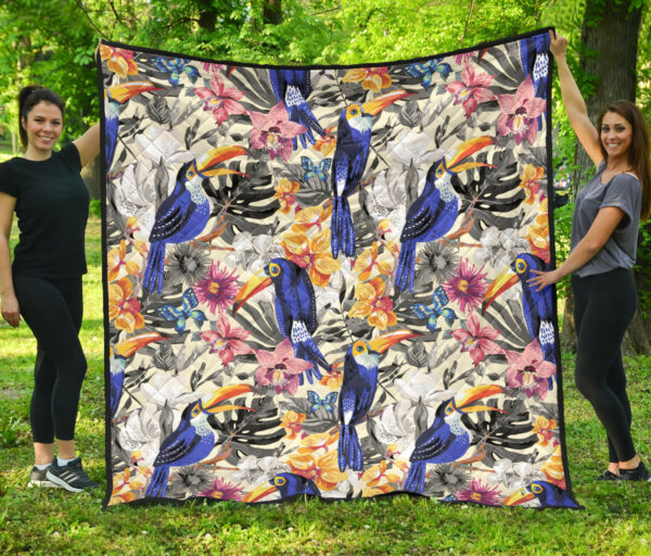 Shark Funny Pattern Premium Quilt Quilt Blanket Size Single, Twin, Full, Queen, King, Super King