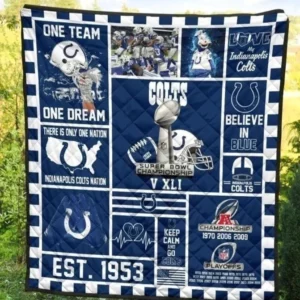 Denver Broncos Quilt Blanket Football Fan Gift Size Single, Twin, Full, Queen, King, Super King Denver Broncos   , NFL Quilt Blanket