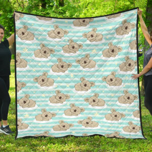 Pomeranian Pattern Premium Quilt Quilt Blanket Size Single, Twin, Full, Queen, King, Super King