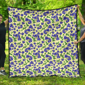 Purple Galaxy Butterfly Quilt Blanket Gift For Butterfly Lover NH1911 Size Single, Twin, Full, Queen, King, Super King