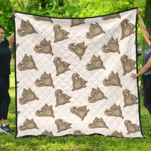 Deer Sweater Printed Pattern Premium Quilt Quilt Blanket Size Single, Twin, Full, Queen, King, Super King