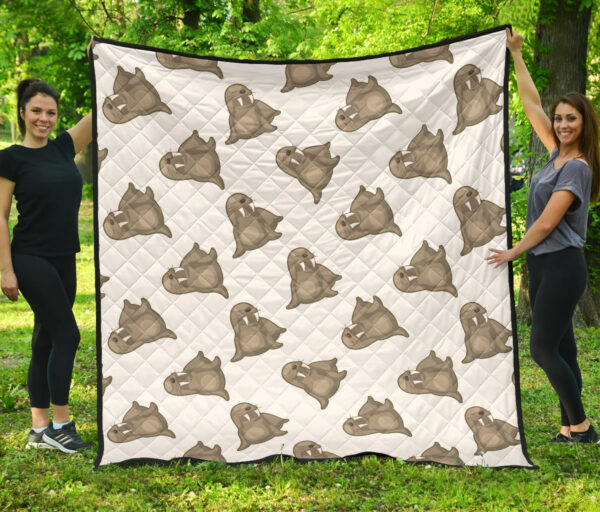 Deer Sweater Printed Pattern Premium Quilt Quilt Blanket Size Single, Twin, Full, Queen, King, Super King