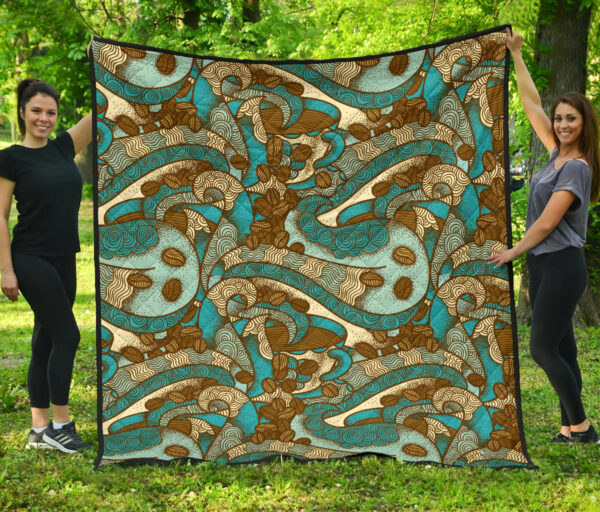 Cup Cake Heart Pattern Premium Quilt Quilt Blanket Size Single, Twin, Full, Queen, King, Super King