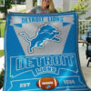 To My Detroit Lions Quilt Blanket Football Fan Gift Idea Size Single, Twin, Full, Queen, King, Super King    , Nfl Quilt Blanket
