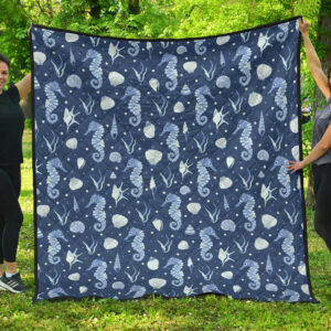 Sloth Leaves Pattern Premium Quilt Quilt Blanket Size Single, Twin, Full, Queen, King, Super King