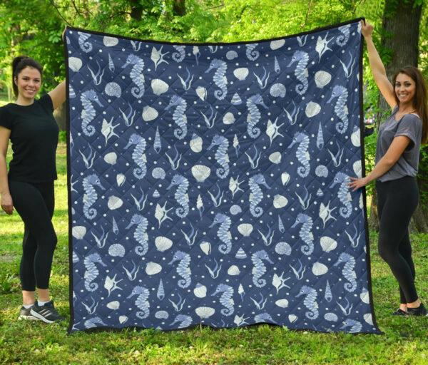 Sloth Leaves Pattern Premium Quilt Quilt Blanket Size Single, Twin, Full, Queen, King, Super King
