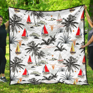 Swan Pattern Premium Quilt Quilt Blanket Size Single, Twin, Full, Queen, King, Super King