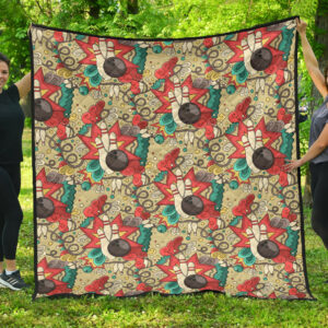 Stella Artois Quilt Blanket All I Need Is Beer Gift Idea Size Single, Twin, Full, Queen, King, Super King