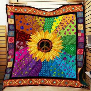3d Hippie Quilt Blanket Th12 Size Single, Twin, Full, Queen, King, Super King