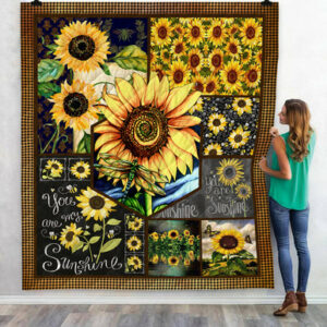 Sunflower 3D Customized Quilt Kuh TUH41801 PLEN2407 Quilt Blanket Size Single, Twin, Full, Queen, King, Super King