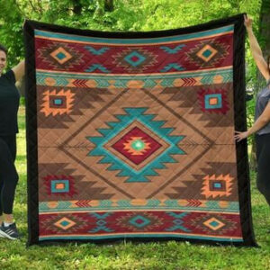 Southwest Brown Vintage Native American Mp553 Awesome LKI405 3D Customized Quilt Quilt Blanket Size Single, Twin, Full, Queen, King, Super King