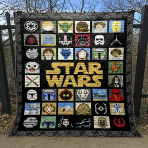 Star Wars 3 Quilt Blanket TH1607 Size Single, Twin, Full, Queen, King, Super King