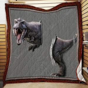 3D Dinosaur KB641 3D Quilt Blanket Size Single, Twin, Full, Queen, King, Super King