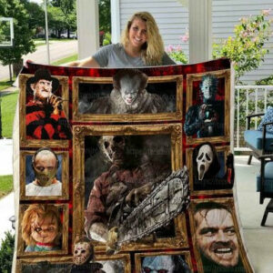3d Horror Movies 01 3D Quilt Blanket Size Single, Twin, Full, Queen, King, Super King