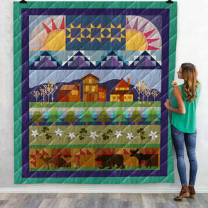 Village HUR3842 3D Customized Quilt CAMLI2407 Quilt Blanket Size Single, Twin, Full, Queen, King, Super King