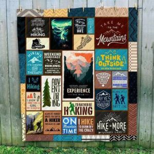 3d Hiking Art Quilt Blanket Size Single, Twin, Full, Queen, King, Super King