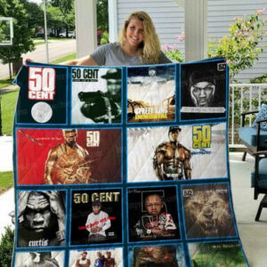 50 CENT  3D Quilt Blanket Size Single, Twin, Full, Queen, King, Super King